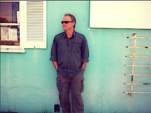 Tim Baker hanging at the bookstore