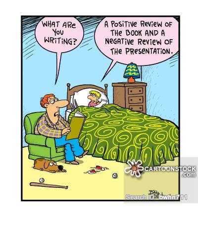 'A positive review of the book and a negative review of the presentation.'