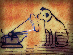 victrola dog art