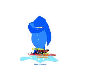 crying blue bird image by ronovan