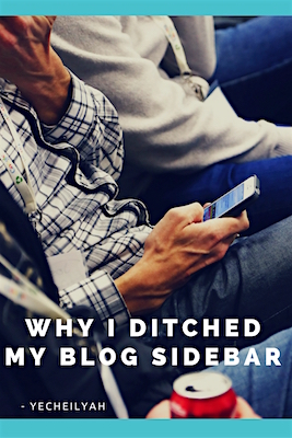 Why I Ditched My Blog Sidebar