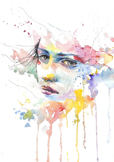 face-in-watercolour