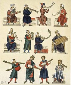 Medieval instruments illumination