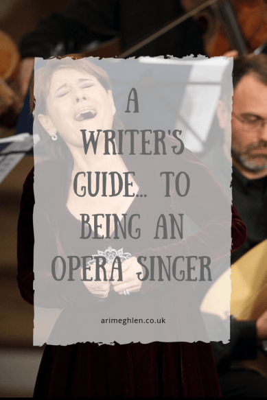 A Writer's Guide to being an Opera Singer. Writer resources. Image: Lady opera singer singing
