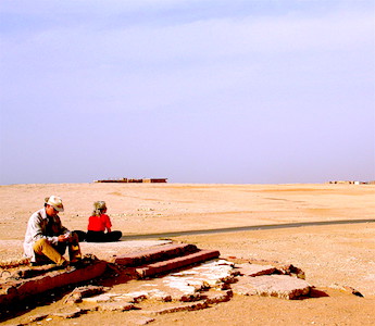 With Rémy, sculptor